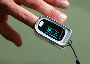 Oximeter aan vinger